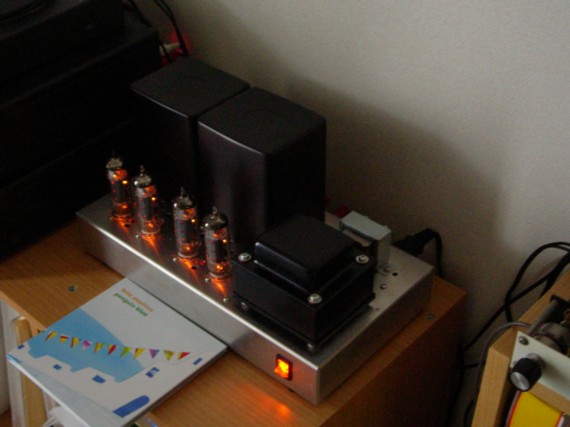 PCL86 all stage differential push-pull vaccum tube audio power amplifier "Perche-style"
