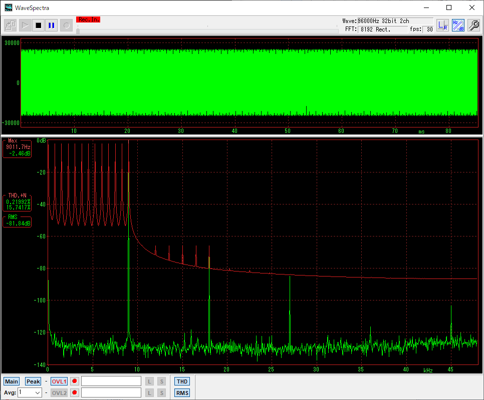 screen shot of WaveSpectra