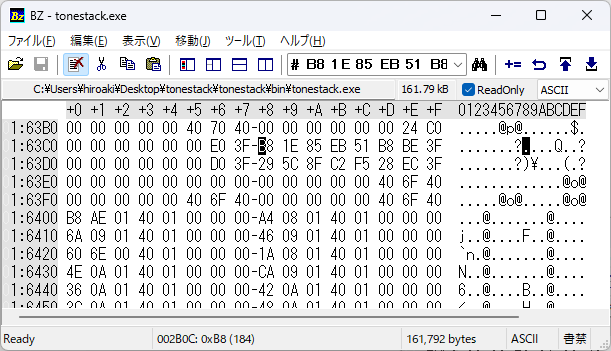Patching inside of executable, before 2